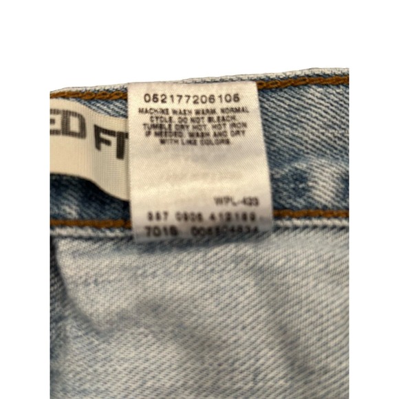 Levi's 550 Jeans Mens 34x29 Relaxed Fit Straight Denim Pants Faded Light Wash - Picture 6 of 9